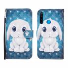 For Xiaomi Redmi Note 8 3D Painted Pattern Horizontal Flip Leather Case with Holder & Wallet & Card slot & Lanyard(Rabbit) - 1