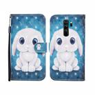 For Xiaomi Redmi Note 8 Pro 3D Painted Pattern Horizontal Flip Leather Case with Holder & Wallet & Card slot & Lanyard(Rabbit) - 1