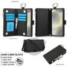 For Samsung Galaxy A15 4G / 5G Crossbody Ring Multifunctional Wallet Leather Phone Case(Black) - 2