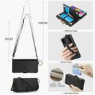 For Samsung Galaxy A51 4G Crossbody Ring Multifunctional Wallet Leather Phone Case(Black) - 3
