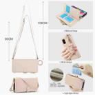 For Samsung Galaxy A71 4G Crossbody Ring Multifunctional Wallet Leather Phone Case(White) - 3