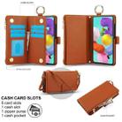 For Samsung Galaxy A71 4G Crossbody Ring Multifunctional Wallet Leather Phone Case(Brown) - 2