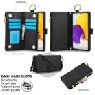 For Samsung Galaxy Note20 Ultra Crossbody Ring Multifunctional Wallet Leather Phone Case(Black) - 2