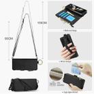 For Samsung Galaxy Z Fold4 Crossbody Ring Multifunctional Wallet Fold Leather Phone Case(Black) - 3