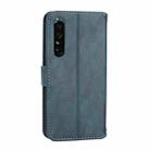 For Sony Xperia 1 VI Oil Skin Zipper Wallet Leather Phone Case(Blue) - 3