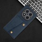 For Redmi Note 14 Pro 5G Double Buckle Card Slots Magnetic Phone Case(Blue) - 2