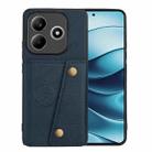 For Redmi Note 14 5G Double Buckle Card Slots Magnetic Phone Case(Blue) - 1