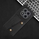 For Redmi Note 14 Pro+ 5G Double Buckle Card Slots Magnetic Phone Case(Black) - 2
