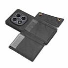 For Redmi Note 14 Pro+ 5G Double Buckle Card Slots Magnetic Phone Case(Black) - 3