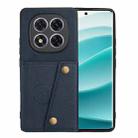 For Redmi Note 14 Pro+ 5G Double Buckle Card Slots Magnetic Phone Case(Blue) - 1