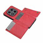 For Redmi Note 14 Pro+ 5G Double Buckle Card Slots Magnetic Phone Case(Red) - 3