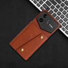 For Redmi K80 Pro Champion Edition Double Buckle Card Slots Magnetic Phone Case(Brown) - 2