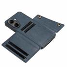For Redmi Turbo 4 Double Buckle Card Slots Magnetic Phone Case(Blue) - 3