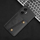 For Redmi Turbo 4 Pro Double Buckle Card Slots Magnetic Phone Case(Black) - 2