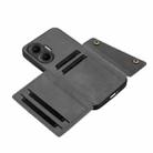 For Redmi Turbo 4 Pro Double Buckle Card Slots Magnetic Phone Case(Grey) - 3