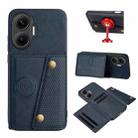 For Redmi Turbo 4 Pro Double Buckle Card Slots Magnetic Phone Case(Blue) - 1