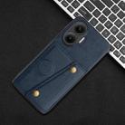 For Redmi Turbo 4 Pro Double Buckle Card Slots Magnetic Phone Case(Blue) - 2