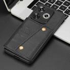 For Xiaomi Poco F6 Double Buckle Card Slots Magnetic Phone Case(Black) - 2