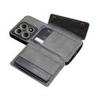 For Xiaomi 14T 5G Double Buckle Card Slots Magnetic Phone Case(Grey) - 3