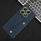 For Xiaomi 14T 5G Double Buckle Card Slots Magnetic Phone Case(Blue) - 2