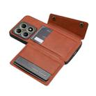 For Xiaomi 14T 5G Double Buckle Card Slots Magnetic Phone Case(Brown) - 3