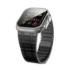 For Apple Watch Ultra 2 49mm Magnetic Stainless Steel Watch Band(Black) - 1