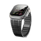 For Apple Watch Ultra 2 49mm Magnetic Stainless Steel Watch Band(Titanium Grey) - 1