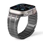 For Apple Watch Series 9 45mm Magnetic Stainless Steel Watch Band(Titanium Grey) - 2