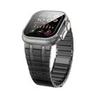 For Apple Watch Ultra 49mm Magnetic Stainless Steel Watch Band(Titanium Grey) - 1