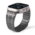 For Apple Watch Series 4 44mm Magnetic Stainless Steel Watch Band(Titanium Grey) - 2
