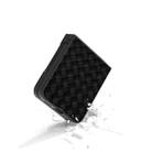 For Motorola Razr 50 Ultra Black Frame Woven Texture PU Phone Case(Black) - 3