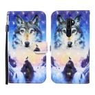 For OPPO A9 (2020) 3D Painted Pattern Horizontal Flip Leather Case with Holder & Wallet & Card slot & Lanyard(Sunrise Wolf) - 1
