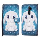 For OPPO A5 (2020) 3D Painted Pattern Horizontal Flip Leather Case with Holder & Wallet & Card slot & Lanyard(Rabbit) - 1