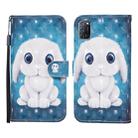 For OPPO A72 3D Painted Pattern Horizontal Flip Leather Case with Holder & Wallet & Card slot & Lanyard(Rabbit) - 1
