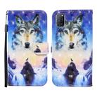 For OPPO A92 3D Painted Pattern Horizontal Flip Leather Case with Holder & Wallet & Card slot & Lanyard(Sunrise Wolf) - 1