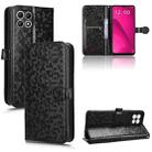 For T-Mobile Revvl 7 5G Honeycomb Dot Texture Leather Phone Case(Black) - 1