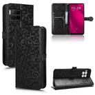 For T-Mobile Revvl 7 Pro 5G Honeycomb Dot Texture Leather Phone Case(Black) - 1