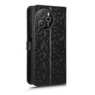 For Blackview Shark 8 Honeycomb Dot Texture Leather Phone Case(Black) - 3