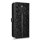 For Blackview Wave 6C Honeycomb Dot Texture Leather Phone Case(Black) - 3