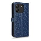 For Blackview Wave 6C Honeycomb Dot Texture Leather Phone Case(Blue) - 3