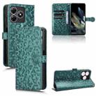 For Blackview Wave 8 / 8C / Oscal Flat 2 Honeycomb Dot Texture Leather Phone Case(Green) - 1