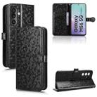 For Samsung Galaxy M56 5G Honeycomb Dot Texture Leather Phone Case(Black) - 1