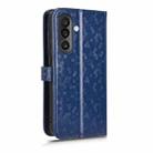For Samsung Galaxy M56 5G Honeycomb Dot Texture Leather Phone Case(Blue) - 3