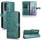 For Samsung Galaxy M56 5G Honeycomb Dot Texture Leather Phone Case(Green) - 1