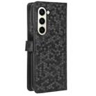 For Samsung Galaxy Z Fold6 5G Honeycomb Dot Texture Leather Phone Case(Black) - 3