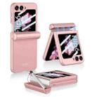 For Samsung Galaxy Z Flip6 GKK Integrated Magnetic Full Coverage Flip Phone Case with Pen Box+Pen(Pink) - 1