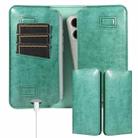 PU Flip Double Phone Card Slot Case, Size:15.7 x 9cm(Green) - 2