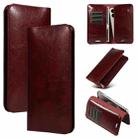 PU Flip Double Phone Card Slot Case, Size:17 x 9.5cm(Wine Red) - 1