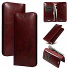 PU Flip Double Phone Card Slot Case, Size:19 x 11cm(Wine Red) - 1