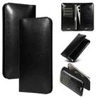 PU Flip Double Phone Card Slot Case, Size:19 x 11cm(Black) - 1